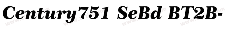 Century751 SeBd BT2B字体转换